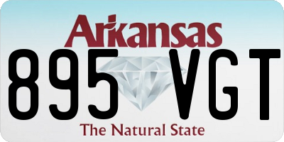 AR license plate 895VGT