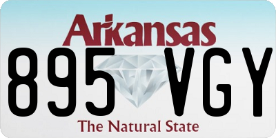 AR license plate 895VGY