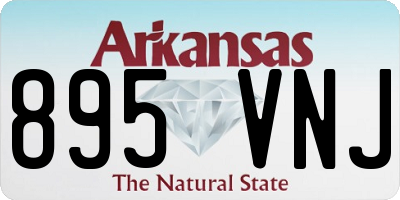 AR license plate 895VNJ