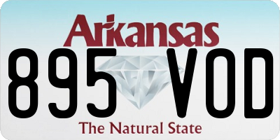 AR license plate 895VOD