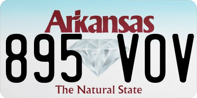 AR license plate 895VOV