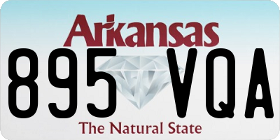 AR license plate 895VQA