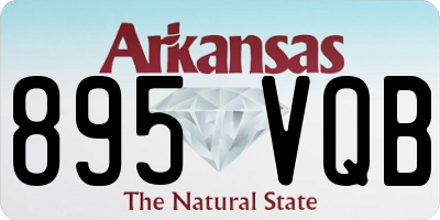 AR license plate 895VQB