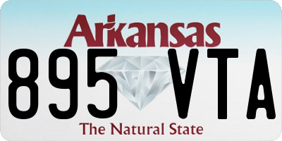 AR license plate 895VTA
