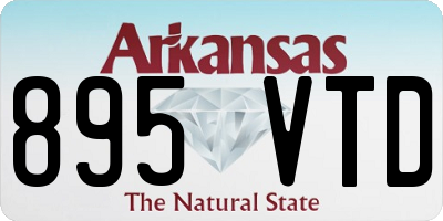AR license plate 895VTD