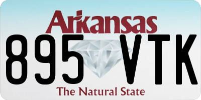 AR license plate 895VTK