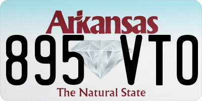 AR license plate 895VTO