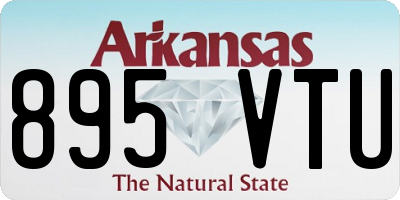 AR license plate 895VTU