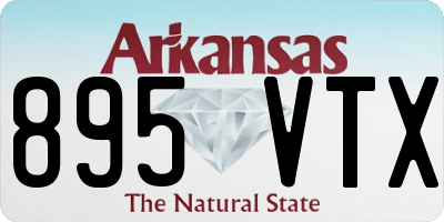 AR license plate 895VTX