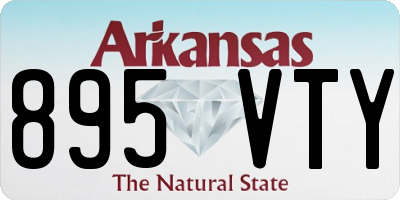 AR license plate 895VTY
