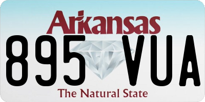 AR license plate 895VUA
