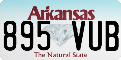 AR license plate 895VUB