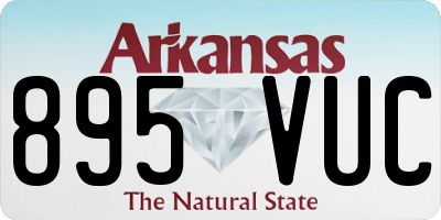 AR license plate 895VUC
