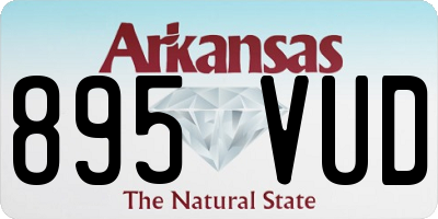 AR license plate 895VUD