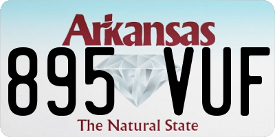 AR license plate 895VUF