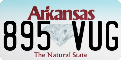 AR license plate 895VUG