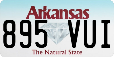 AR license plate 895VUI