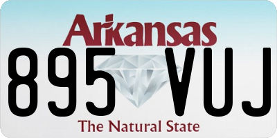 AR license plate 895VUJ
