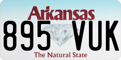 AR license plate 895VUK