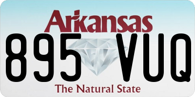 AR license plate 895VUQ