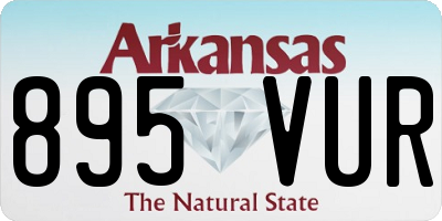 AR license plate 895VUR