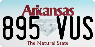 AR license plate 895VUS