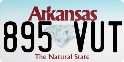 AR license plate 895VUT