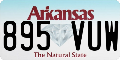 AR license plate 895VUW