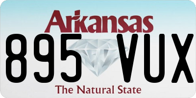AR license plate 895VUX