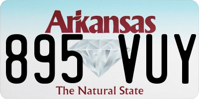AR license plate 895VUY