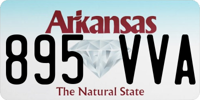 AR license plate 895VVA