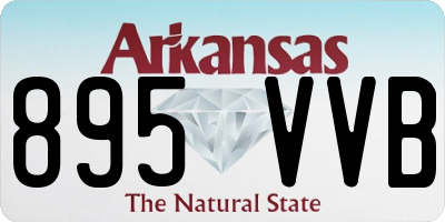 AR license plate 895VVB