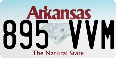 AR license plate 895VVM