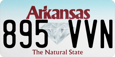 AR license plate 895VVN