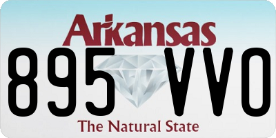AR license plate 895VVO