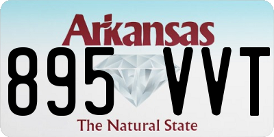 AR license plate 895VVT