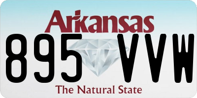 AR license plate 895VVW
