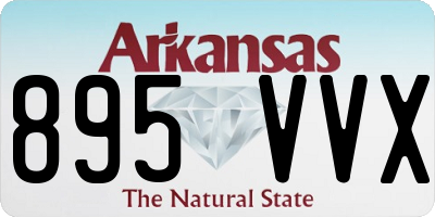 AR license plate 895VVX