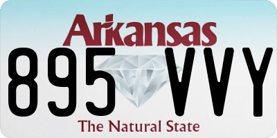 AR license plate 895VVY