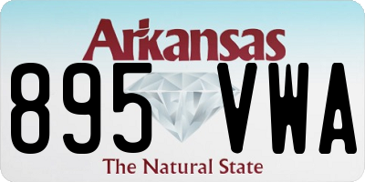 AR license plate 895VWA