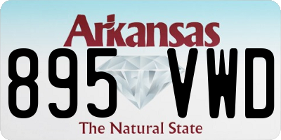 AR license plate 895VWD