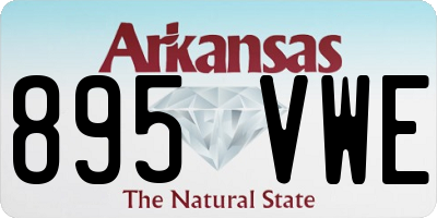 AR license plate 895VWE