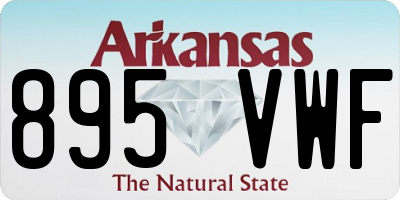 AR license plate 895VWF