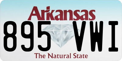 AR license plate 895VWI