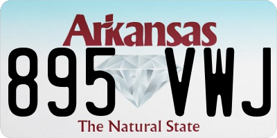 AR license plate 895VWJ