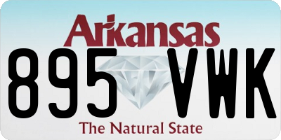 AR license plate 895VWK