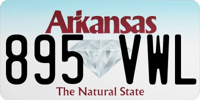 AR license plate 895VWL