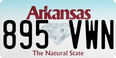 AR license plate 895VWN