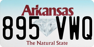 AR license plate 895VWQ