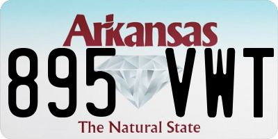 AR license plate 895VWT